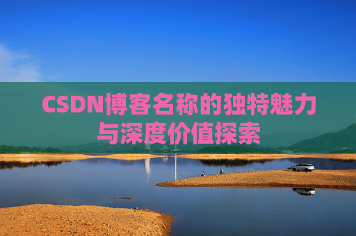 CSDN博客名称的独特魅力与深度价值探索